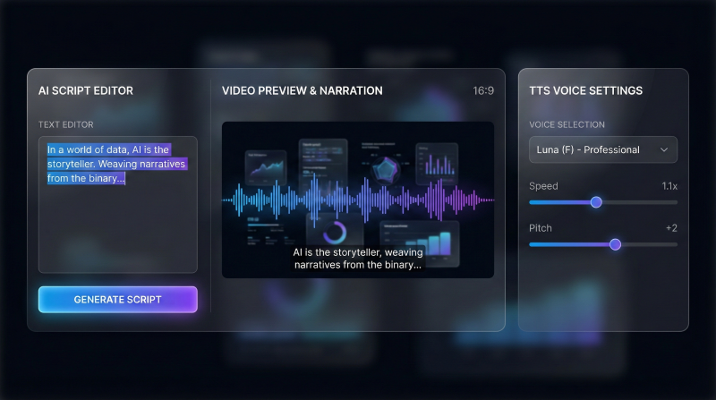 AI Narration Interface